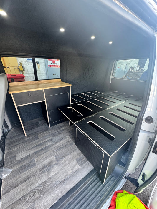 HEXA U-Shape Camper Furniture System (VW T5/T6 & Ford Transit Custom)