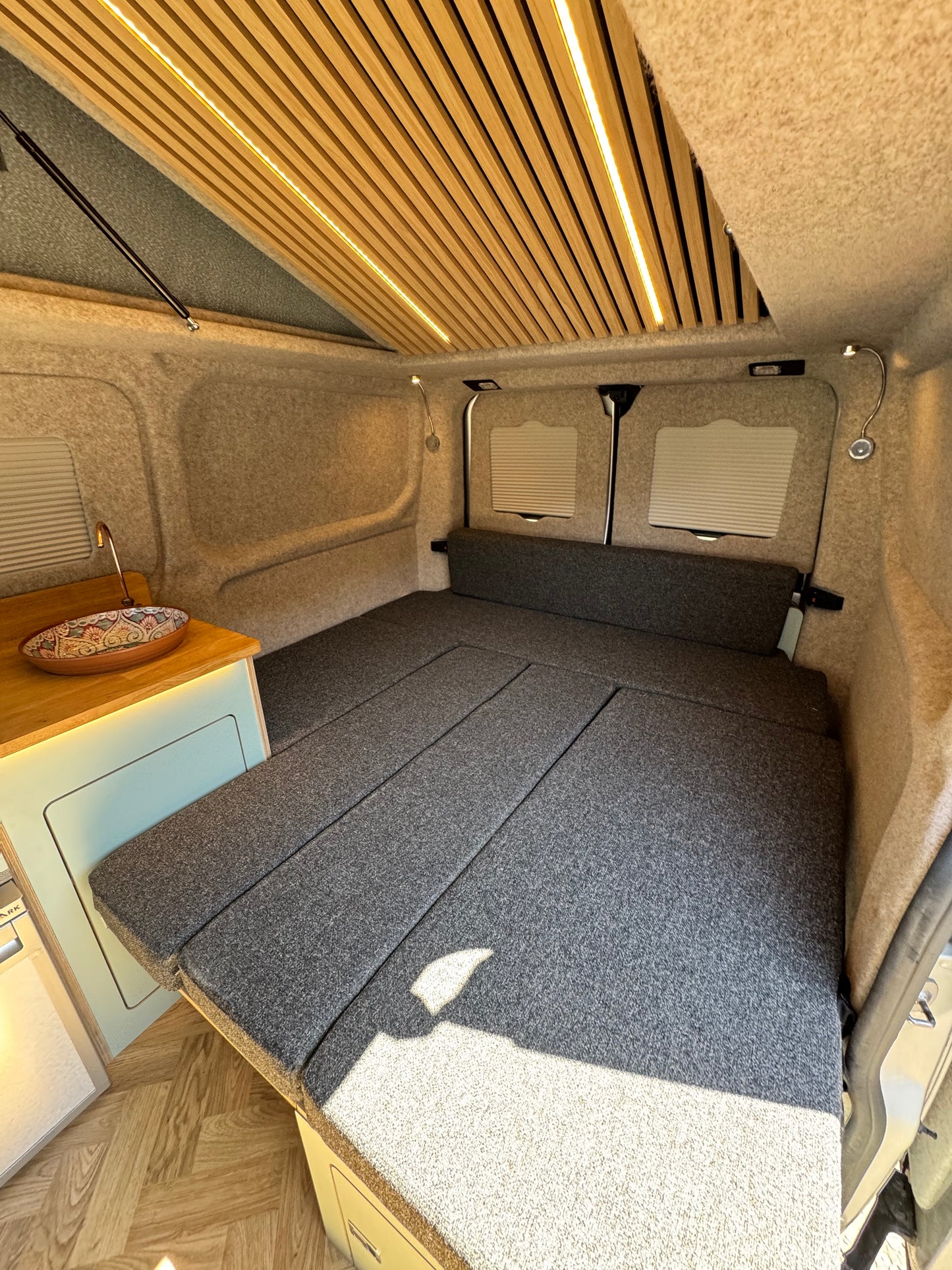 U-Shape Camper Furniture Bed & Kitchen Kit | VW T5, T6 & Ford Transit Custom