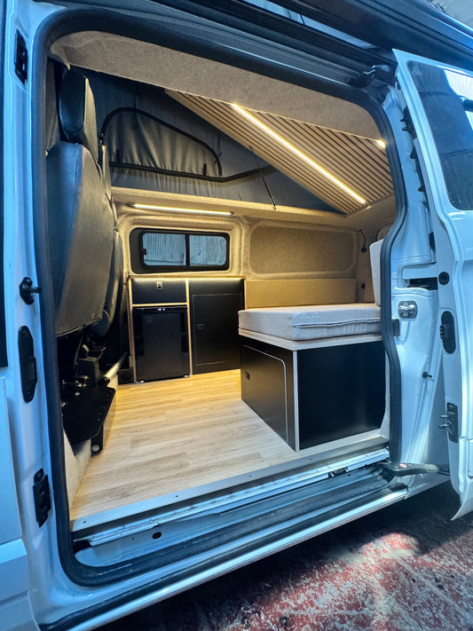 U-Shape Camper Furniture Bed & Kitchen Kit | VW T5, T6 & Ford Transit Custom