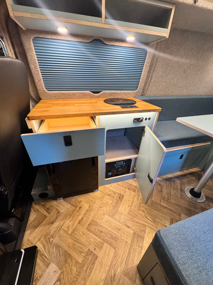 U-Shape Camper Furniture Bed & Kitchen Kit | VW T5, T6 & Ford Transit Custom